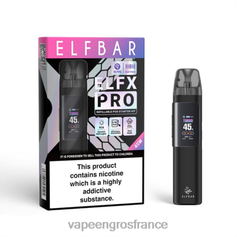 6BBJL6 bleu ELFBAR ELFX Pro Appareil à pod ouvert