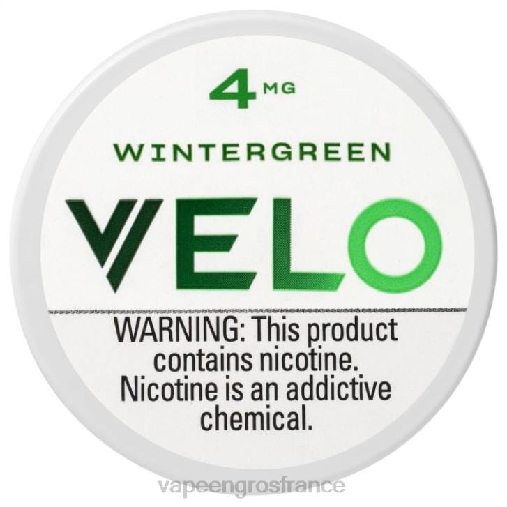 02JZ38 - Vape France Promotion gaulthérie VELO sachet de nicotine 4mg