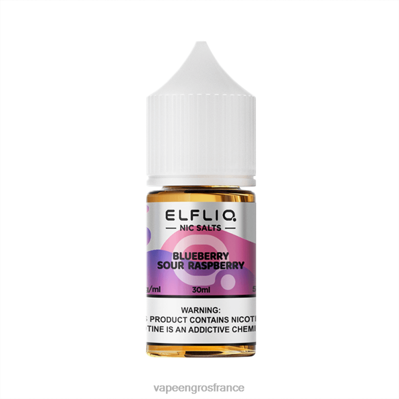 6BBJL12 framboise aigre-bleuette ELFBAR ELFLIQ nic sel 30ml