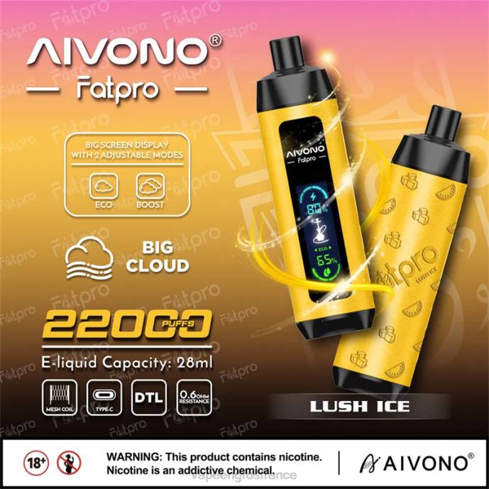 Aivono Fatpro 22000 glace luxuriante - 80H83 Eliquide France