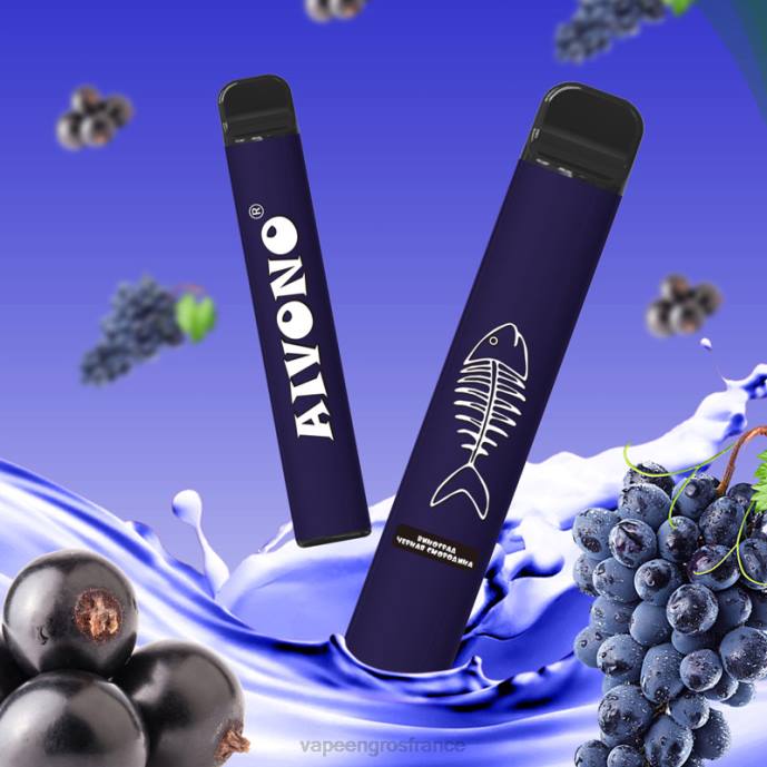 Aivono AIM FISHBONE 600 raisin cassis - 80H8284 Cigarette Electronique France