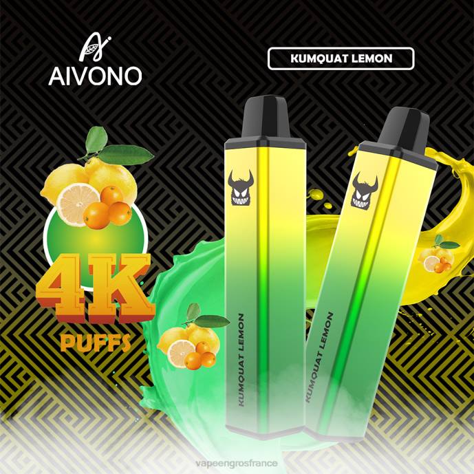 Aivono AIM FREAK 4000 citron kumquat - 80H8256 Eliquide En Gros