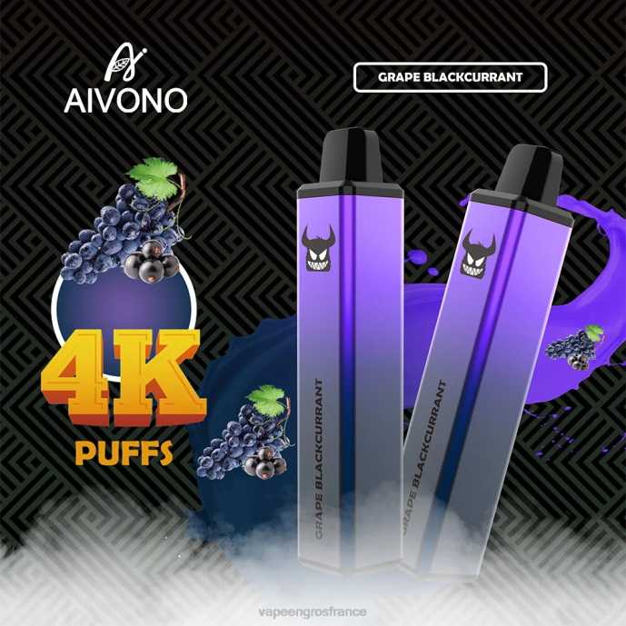 Aivono AIM FREAK 4000 raisin cassis - 80H8259 Vape France Promotion