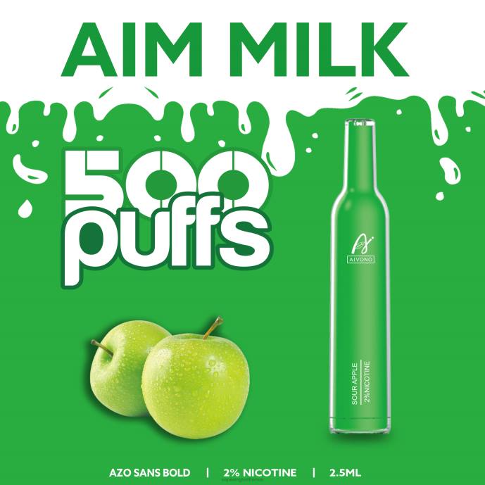 Aivono AIM MILK 500 pomme aigre - 80H8267 Vapoteuse En Gros