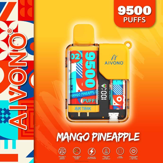 Aivono AIM TANK 9500 mangue ananas - 80H834 Cigarette Electronique France