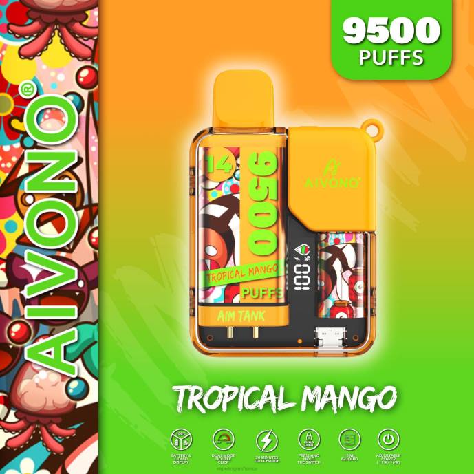 Aivono AIM TANK 9500 mangue tropicale - 80H839 Vape France Promotion