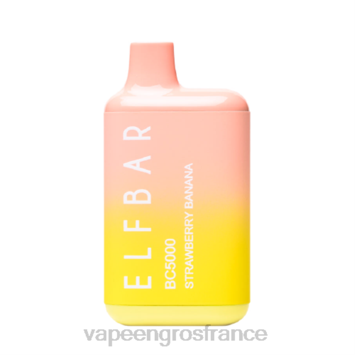 02JZ308 - Vape France Promotion fraise banane ELFBAR BC5000