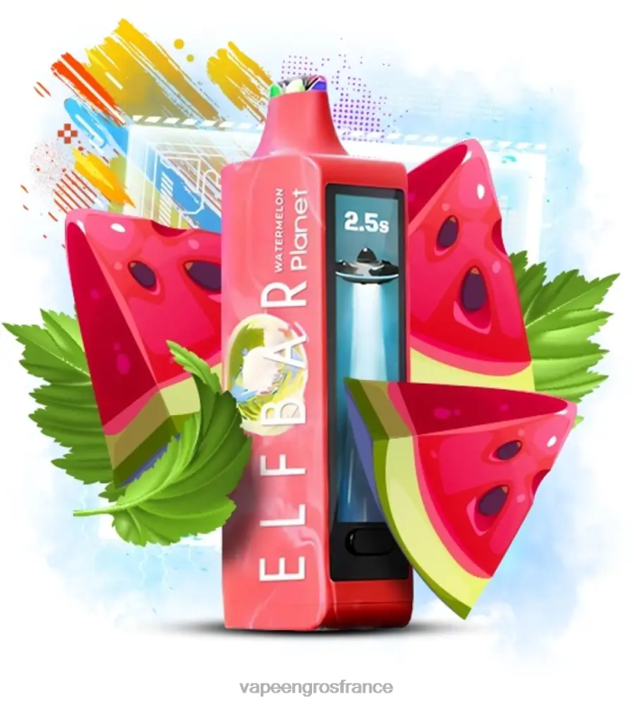 Elf Bar Planet 25000 - 2H2R412 pastèque Vape France Paris