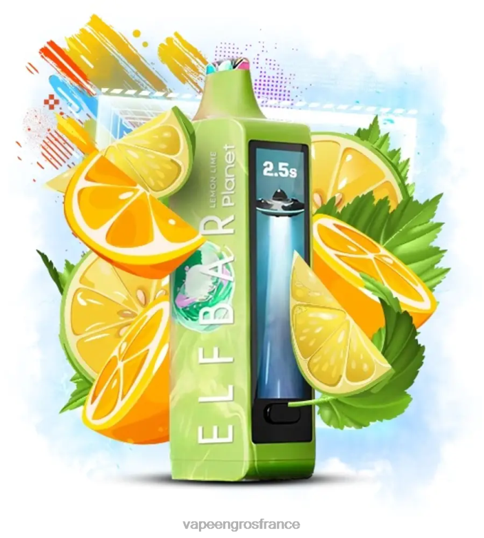 Elf Bar Planet 25000 - 2H2R416 citron vert Eliquide En Gros