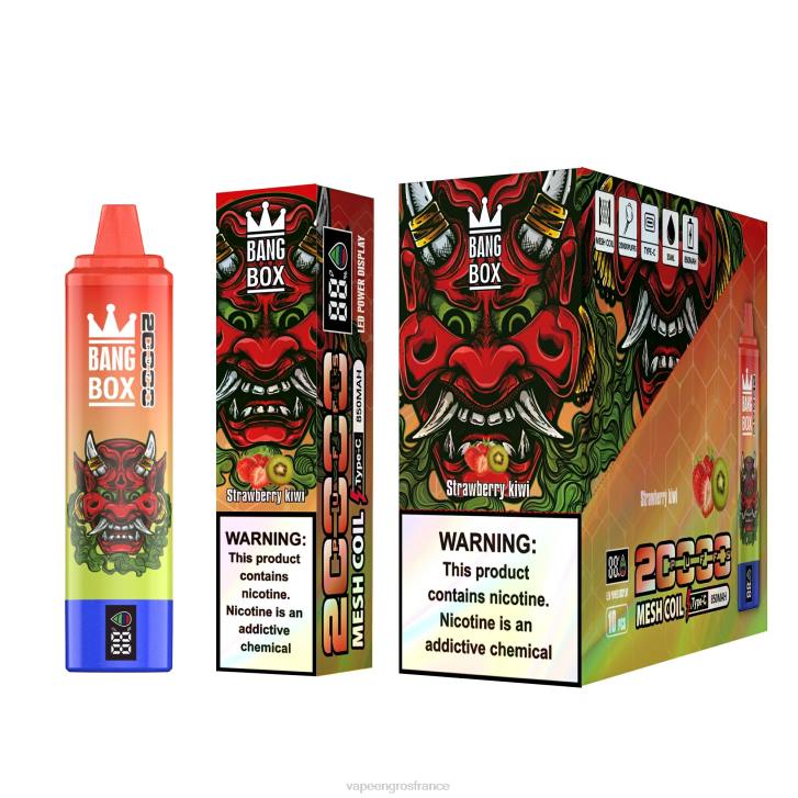 02JZ126 - Vapoteuse En Gros fraise-kiwi Bang Box 20000