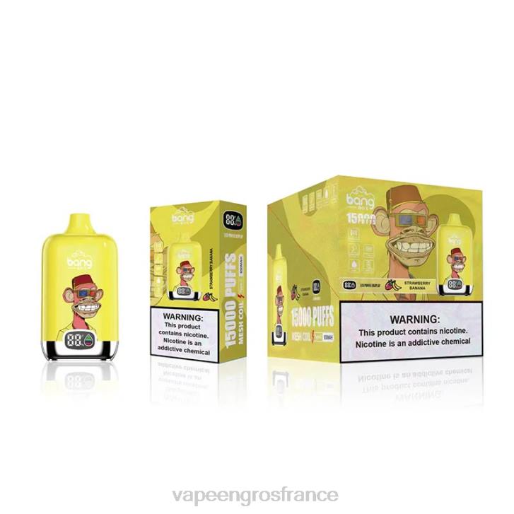 02JZ131 - Vape France Paris fraise banane Bang Box 15000