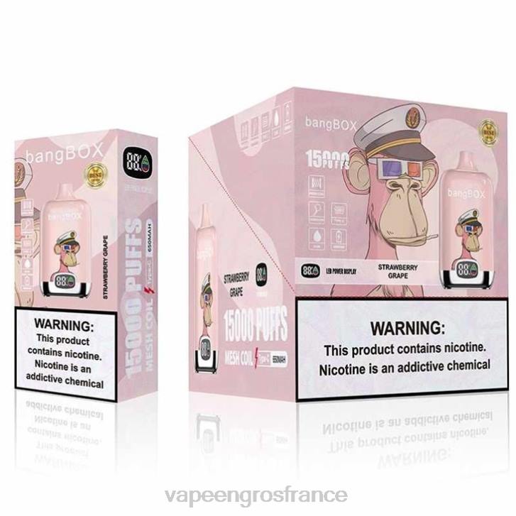 02JZ138 - Vape France Promotion raisin fraise Bang Box 15000