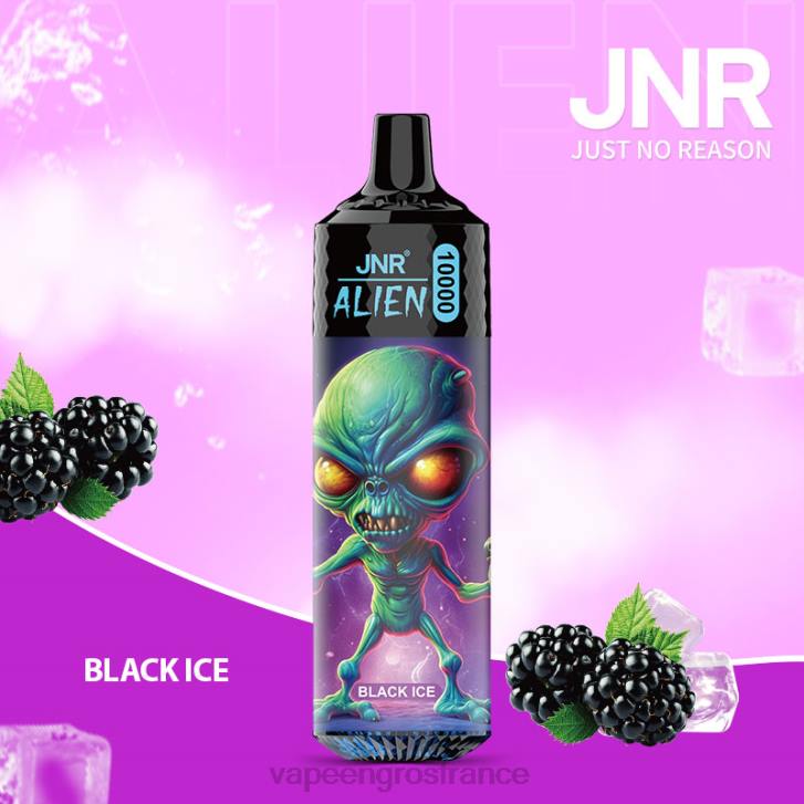 02JZ633 - Cigarette Electronique France glace noir JNR ALIEN