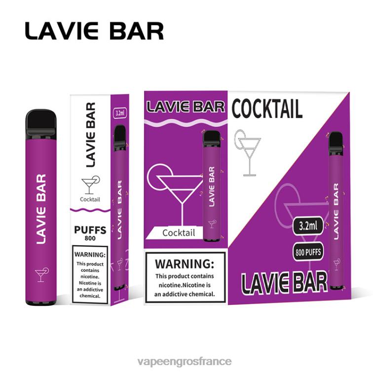 LAVIE BAR 800 bouffées 480L0312 | Vape France Paris cocktail