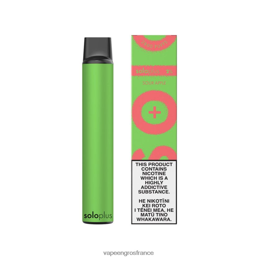 Vape France Online 4JHH0D30 - Solo Plus vape jetable pomme aigre