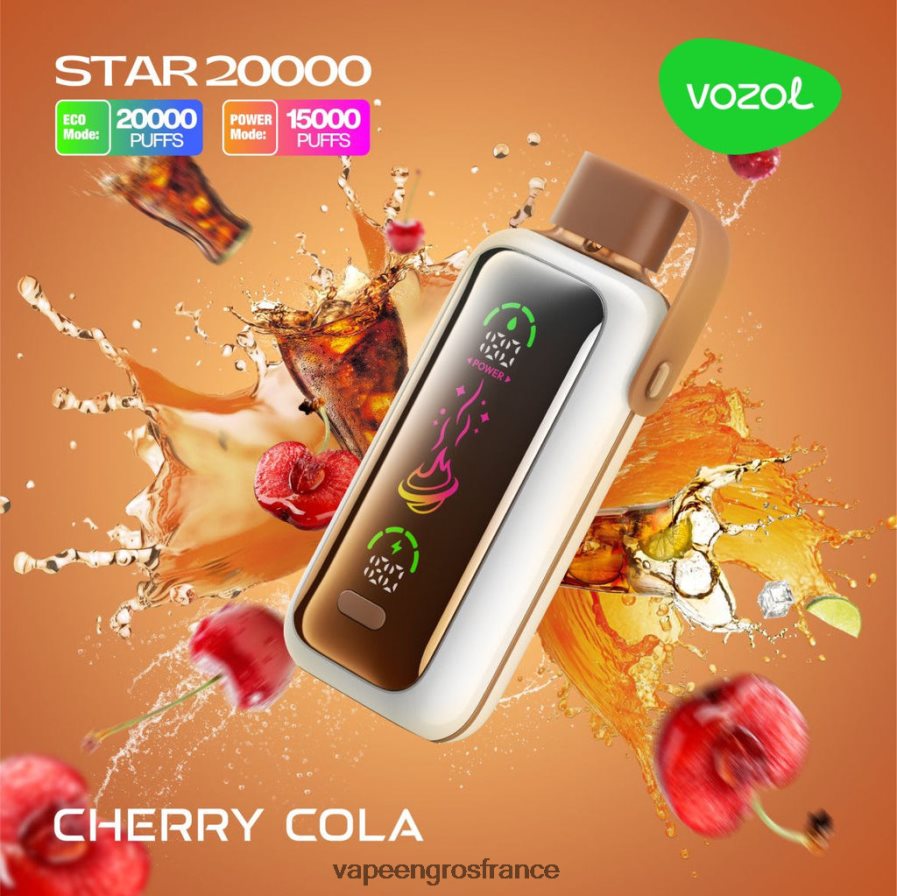 Eliquide En Gros cola aux cerises 6Z40666 VOZOL STAR 20000